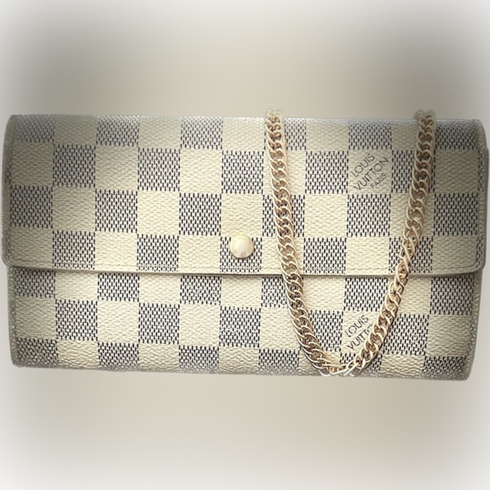 Louis Vuitton Damier Azur Sarah Wallet PorteFeuille - Made in‎ France